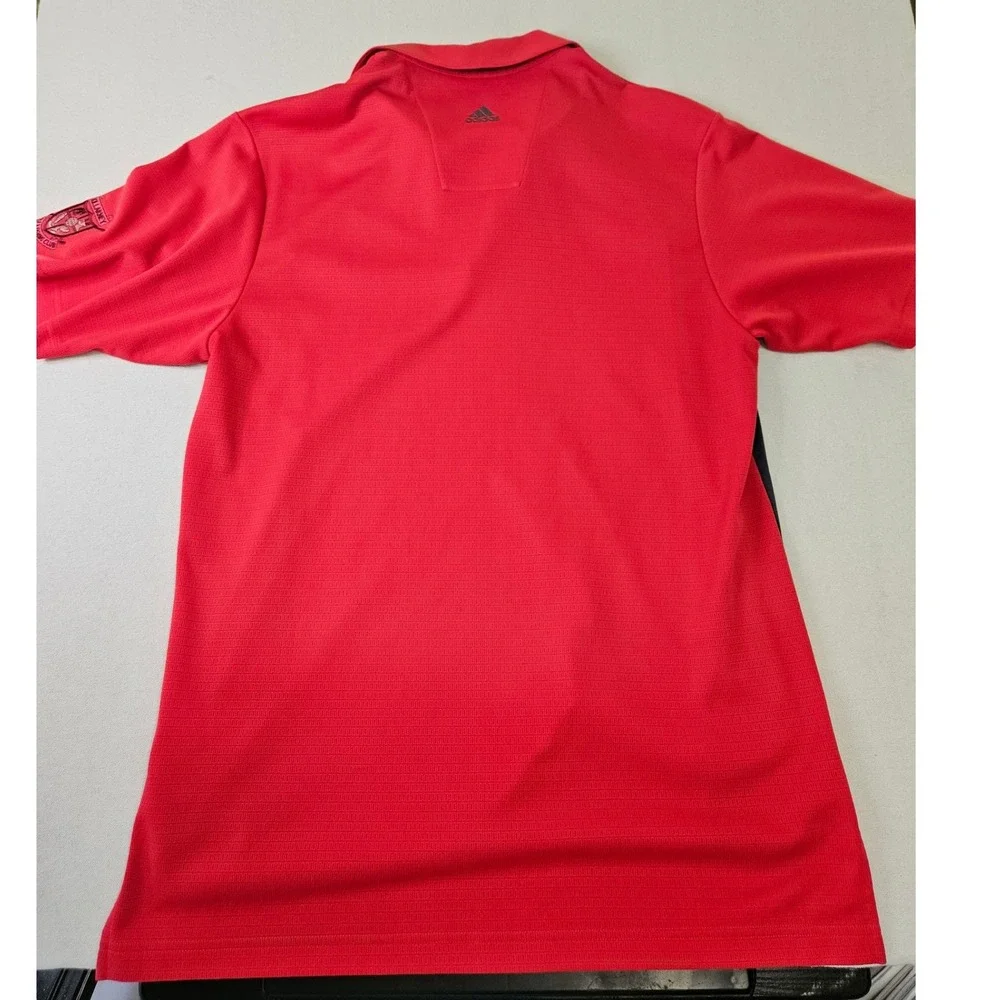Adidas Golf Polo Mens Large Red Climalite Killarney Golf Fishing Club Ireland
